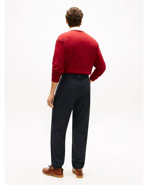 Tommy Hilfiger Red Performance Relaxed Ultra-Lightweight Trousers for men