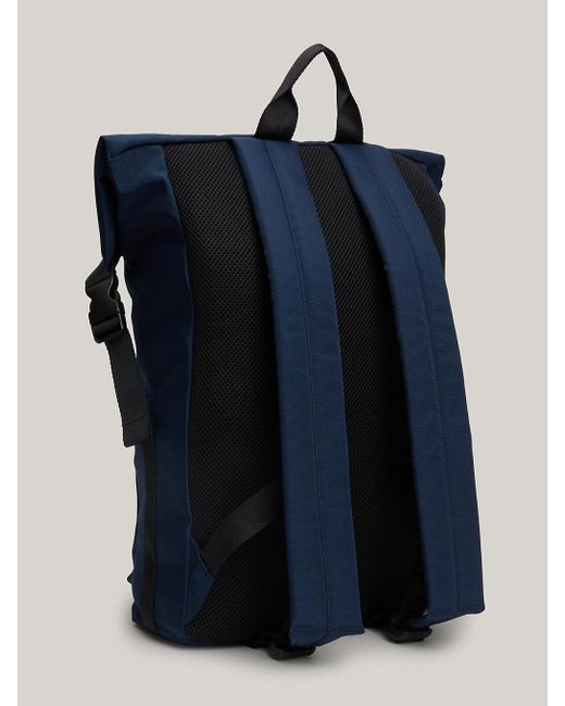 Tommy Hilfiger Blue Essential Roll-top Backpack for men