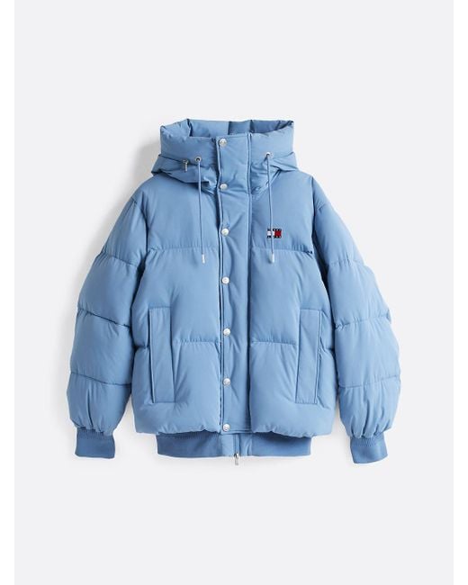 Giubbino Relaxed Fit Imbottito Con Cappuccio di Tommy Hilfiger in Blue da Uomo