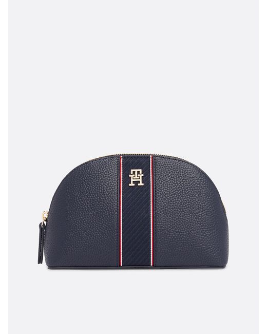 Tommy Hilfiger Blue Pebble Grain Dome Washbag