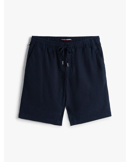 Short Harlem Décontracté En Lin Mélangé Tommy Hilfiger pour homme en coloris Blue
