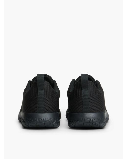 Tommy Hilfiger Black Signature Knitted Trainers for men