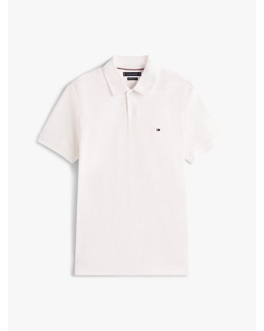 Polo Regular Fit di Tommy Hilfiger in White da Uomo