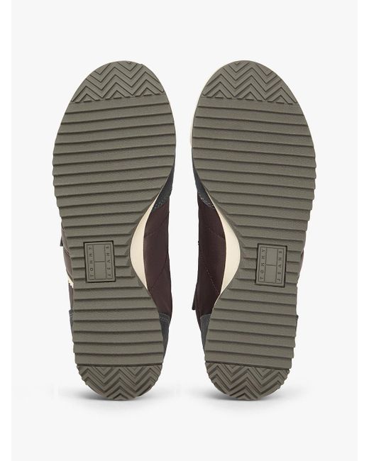 Tommy Hilfiger Gray Low Profile Serrated Trainers
