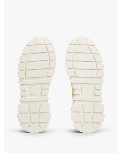 Tommy Hilfiger Natural Logo Platform Trainers