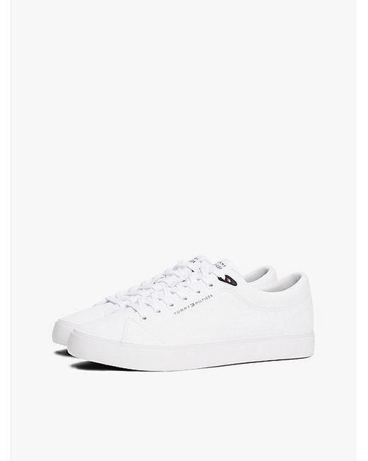 Tommy Hilfiger Th Hi Vulc Core Low Lth Ii Ess Fm0fm05511 Top in het White voor heren