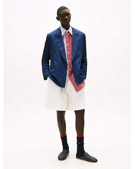 Tommy Hilfiger The Runway Collection Zweireihiges Sakko in Blue für Herren