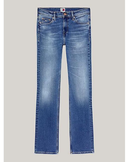 Tommy Hilfiger Maddie Mid Rise Bootcut Jeans in het Blue