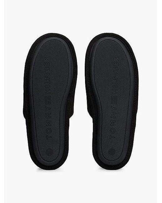 Zapatillas Con Logo Bordado Tommy Hilfiger de hombre de color Black