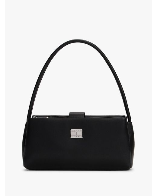 Borsa Con Placchetta Iconica di Tommy Hilfiger in Black