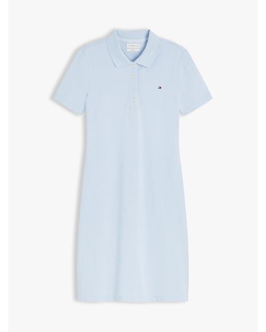 Tommy Hilfiger White 1985 Slim Pique Mini Polo Dress