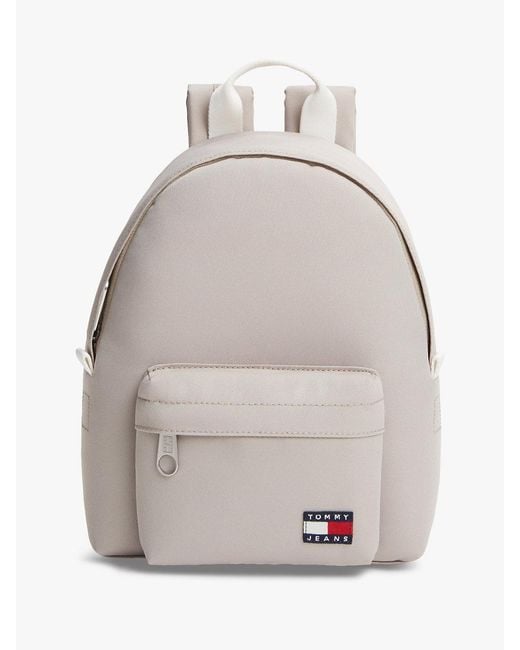 Tommy Hilfiger Gray Essential Logo Dome Backpack