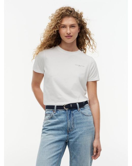 Tommy Hilfiger White 1985 Collection Logo T-shirt