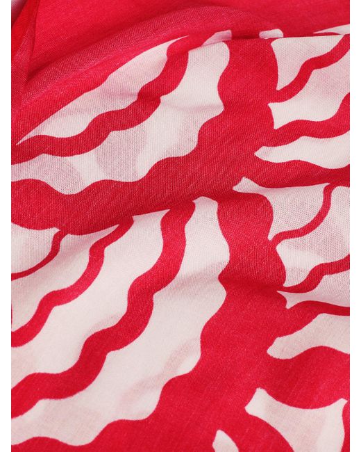 Paréo longueur midi à motif coquilles Tommy Hilfiger en coloris Red