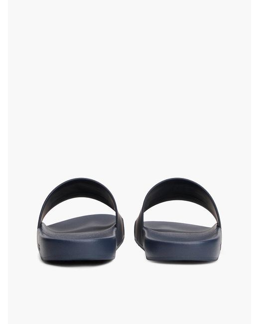 Tommy Hilfiger Blue Flag Badge Contoured Pool Slides for men