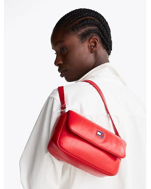 Tommy Hilfiger Red Crossbody-Tasche Mit Gepolsterter Klappe
