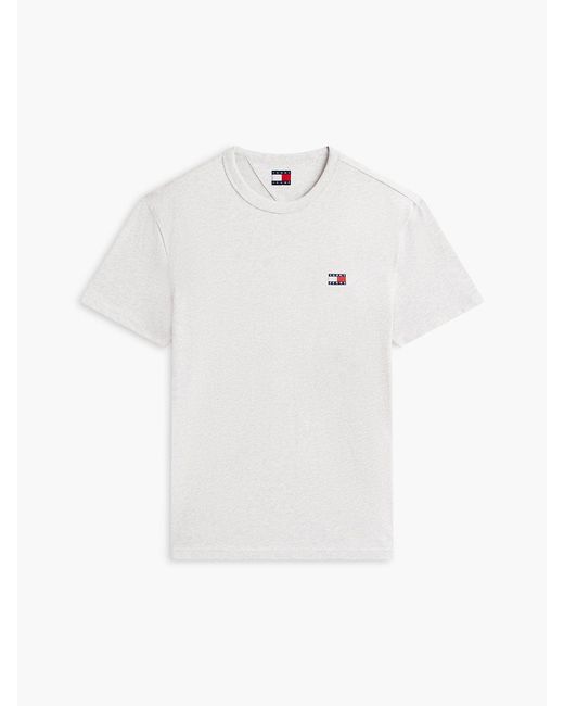 Tommy Hilfiger White Tommy Badge Jersey Crew Neck T-Shirt for men