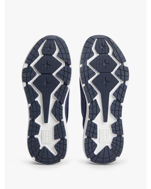 Tommy Hilfiger Blue Logo Knit Pull-On Trainers for men