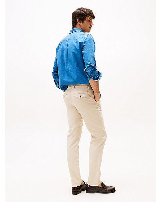 Pantalón Chino Denton De Pernera Recta Tommy Hilfiger de hombre de color Blue