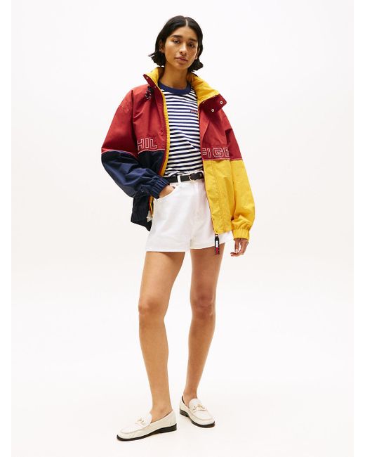 Tommy Hilfiger Orange Hilfiger Sailing Colour-blocked Regatta Jacket for men