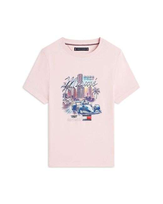 Tommy Hilfiger White Th X Cadillac Formula 1 Team Miami T-Shirt