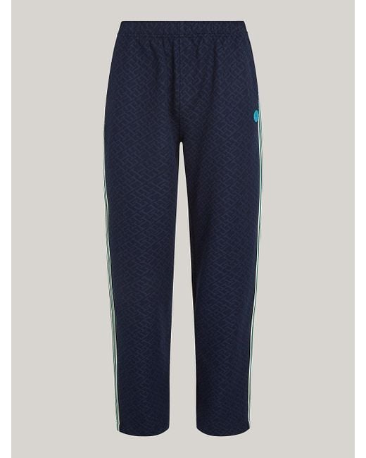 Tommy Hilfiger Blue Sport Th Monogram Jacquard Relaxed Joggers