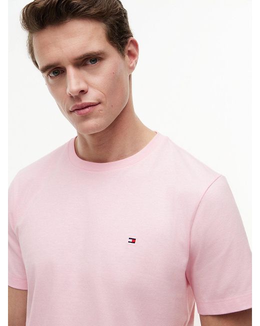 Tommy Hilfiger White Essential Seasonal Regular Fit Sollid T-shirt for men