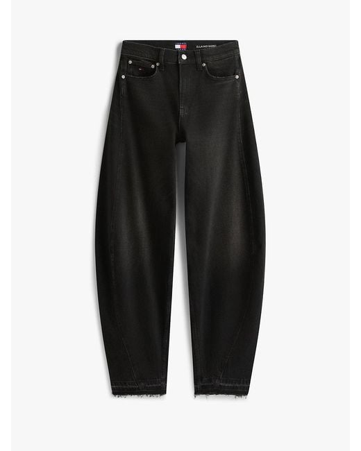 Tommy Hilfiger Pink Mid Rise Twist Seam Barrel Leg Jeans
