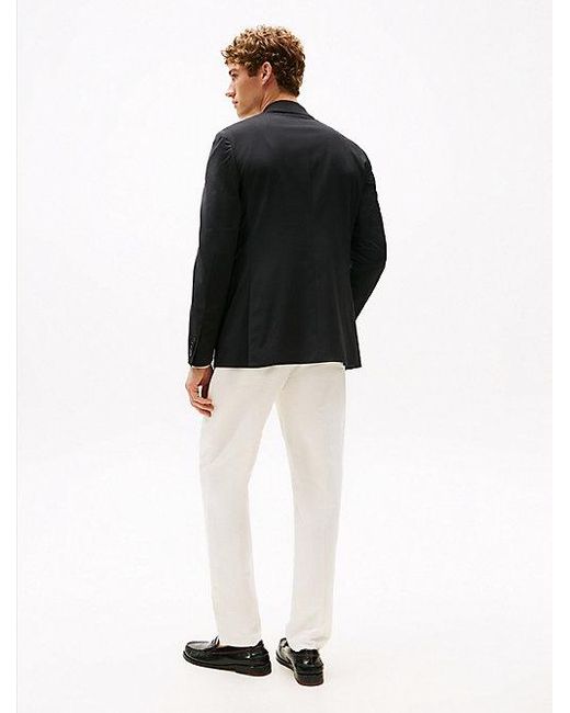 Tommy Hilfiger Slim Fit Blazer Van Wolmix in het Black voor heren