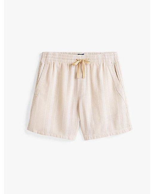 Tommy Hilfiger Gestreifte Regular Fit Shorts in Natural für Herren