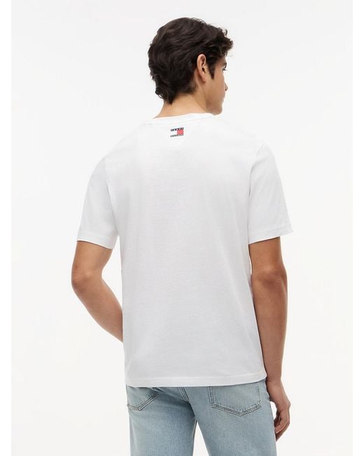 Tommy Hilfiger White Th X Cadillac Formula 1® Team Chevron T-shirt for men
