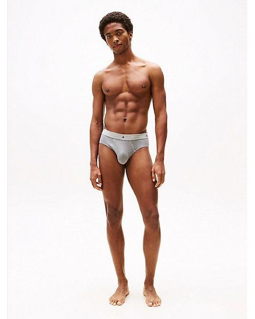 Tommy Hilfiger Set Van 3 Slips Met Signature-Logotailleband in het Gray voor heren
