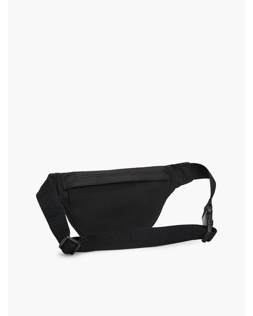 Tommy Hilfiger Black Essential Repeat Logo Bum Bag for men