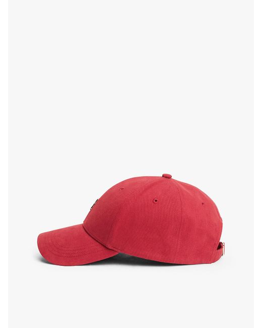 Casquette Chic En Sergé À Monogramme Th Tommy Hilfiger en coloris Red