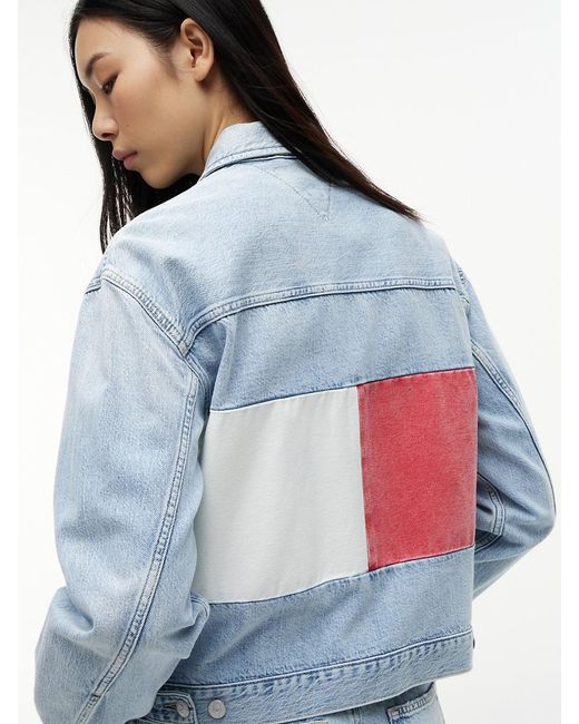 Tommy Hilfiger Blue Vintage Relaxed Denim Trucker Jacket