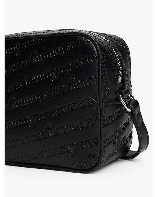 Bolso Cartera Con Logo En Bajo Relieve Tommy Hilfiger de color Black