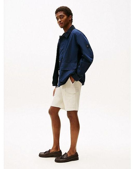 Tommy Hilfiger Performance Harlem Relaxed Cargoshort Van Ripstop in het Blue voor heren