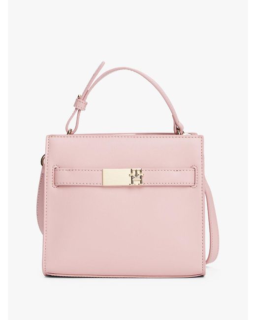 Tommy Hilfiger Pink Heritage Th Monogram Crossbody Satchel