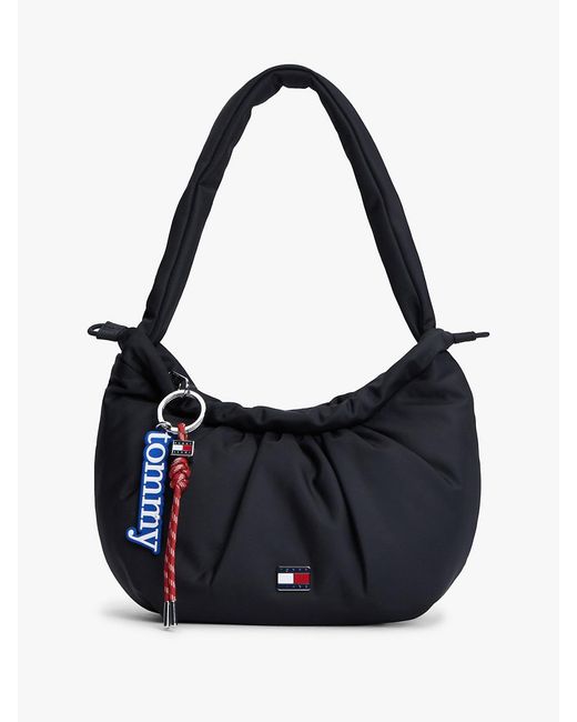 Tommy Hilfiger Blue Multi Charm Drawstring Shoulder Bag
