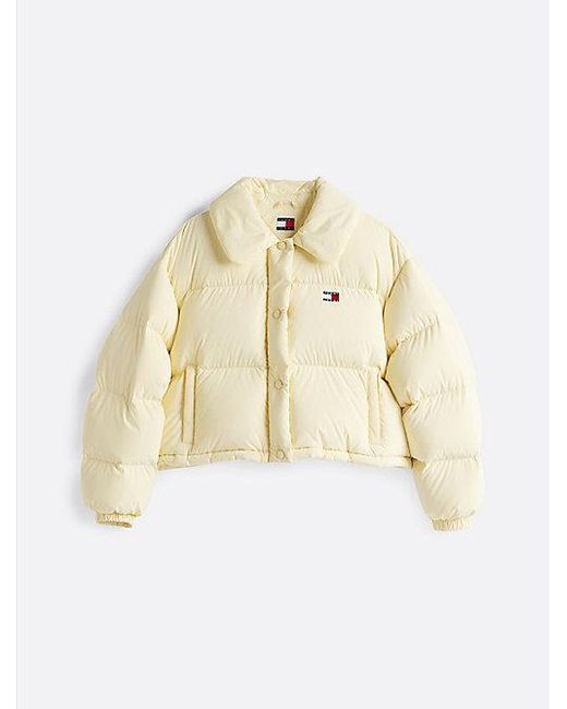 Tommy Hilfiger Donzen Pufferjack Met Tommy-Badge in het White