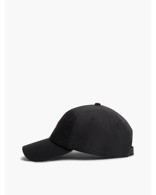Tommy Hilfiger Black Heritage Logo Baseball Cap for men