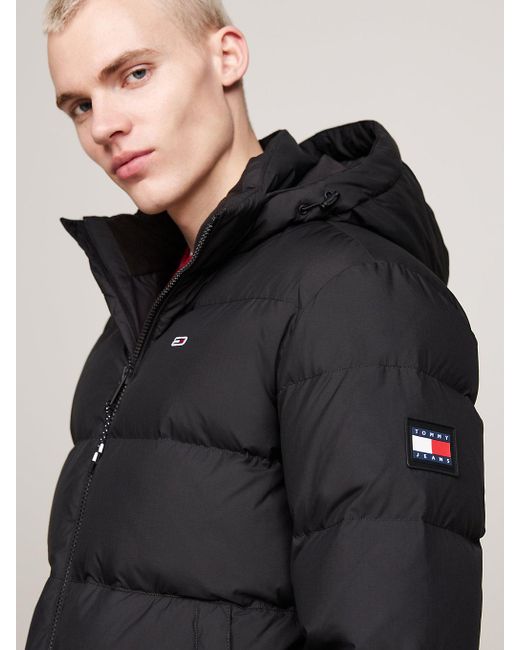 Piumino Idrorepellente Con Cappuccio di Tommy Hilfiger in Blue da Uomo