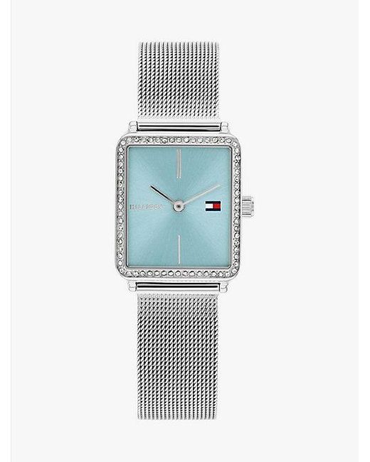 Tommy Hilfiger Blue Uhr Mit Blauem Zifferblatt Und Mesh-Armband