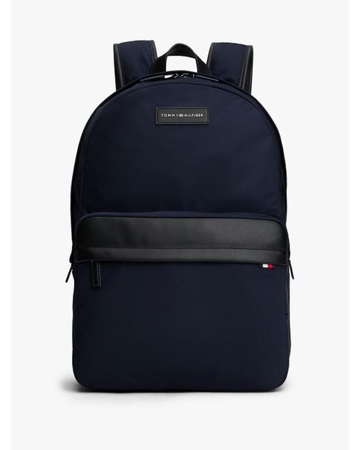 Zaino Con Patch Logo di Tommy Hilfiger in Blue da Uomo