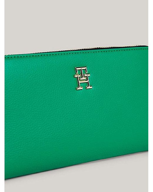 Tommy Hilfiger Green Essential Signature große Brieftasche