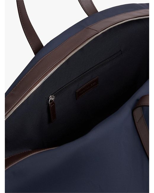 Tommy Hilfiger Blue Heritage Logo Patch Duffel Bag for men