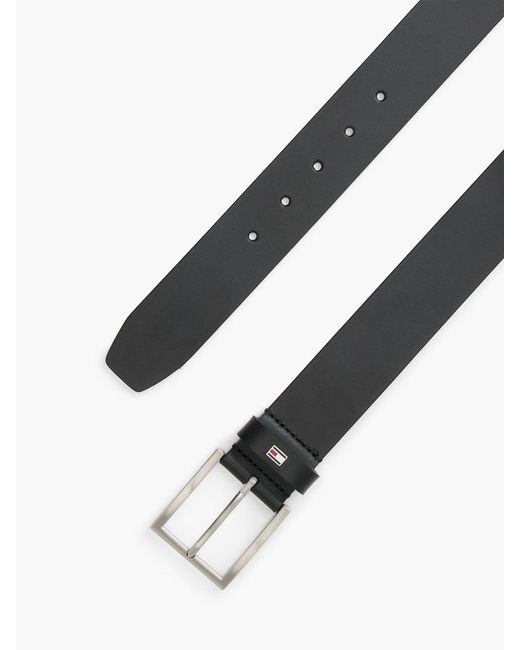 Cintura Hampton di Tommy Hilfiger in Black da Uomo