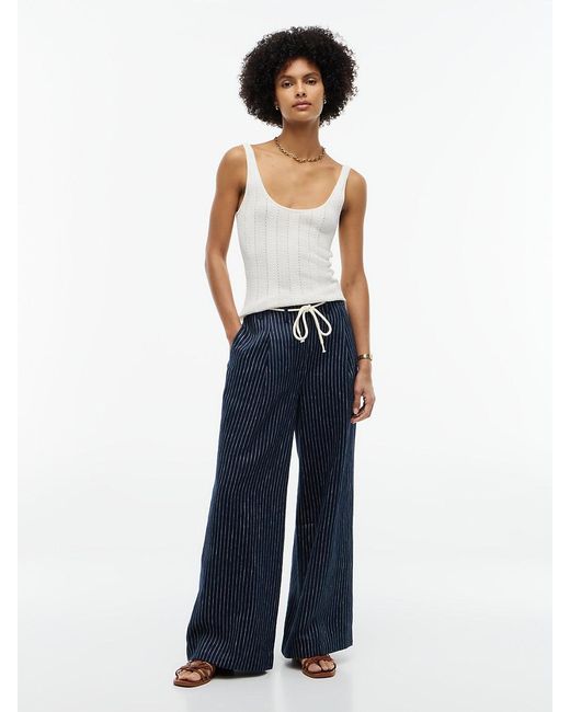 Tommy Hilfiger White Pointelle Slim Scoop Neck Tank Top