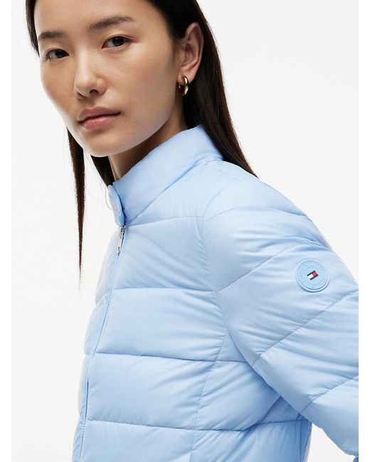 Tommy Hilfiger Blue Slim Lightweight Packable Down Jacket