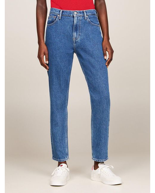 Tommy Hilfiger Blue Izzie High Rise Slim Ankle Jeans